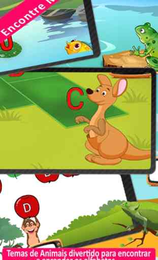 Aprende o Alfabeto com sons de animais e imagens para bebés e crianças 2
