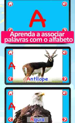 Aprende o Alfabeto com sons de animais e imagens para bebés e crianças 4