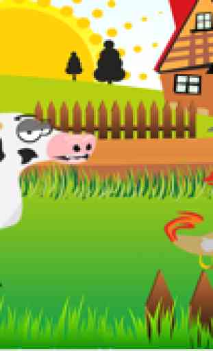 Jogos educativos para crianças 2-5 sobre os animais da fazenda: Aprender para a creche, pré-escola ou jardim de infância 2