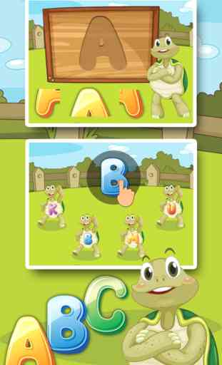 Tartaruga alfabeto para crianças - crianças aprendem as letras e o alfabeto 1