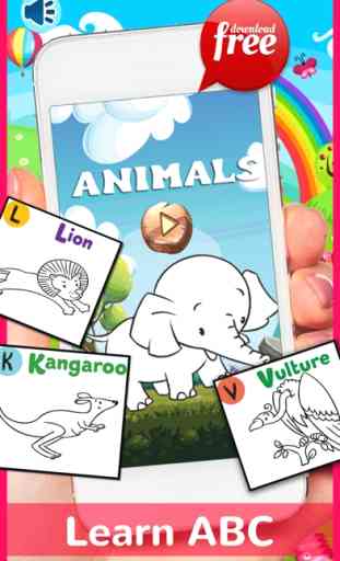 Animals ABC Coloring Book Free For Toddlers & Kids 1
