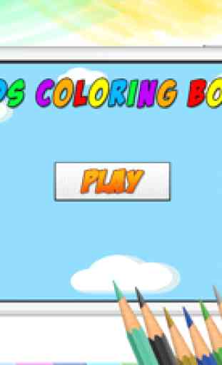 Avião Coloring Book para a aprendizagem para crian 3