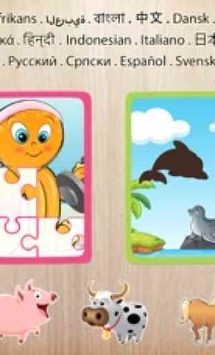 Puzzle animais para crianças 1