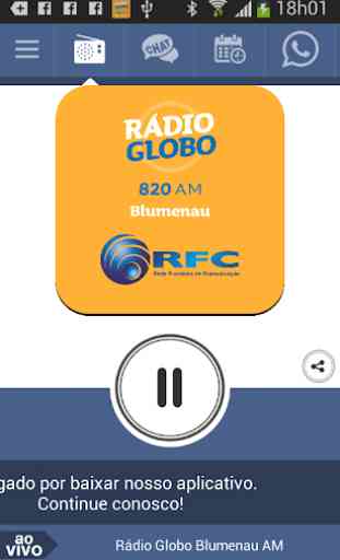 Rádio Globo Blumenau AM 1