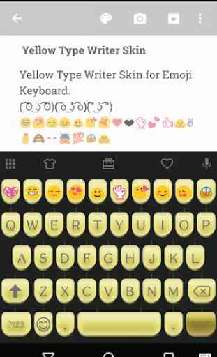 Yellow Type Writer Keyboard 1