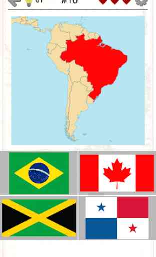 Países da América e o Caribe - Bandeiras e mapas 1