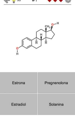 Esteróides - As fórmulas químicas de hormônios 3
