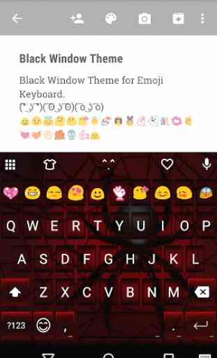 Black Widow Emoji Keyboard 1