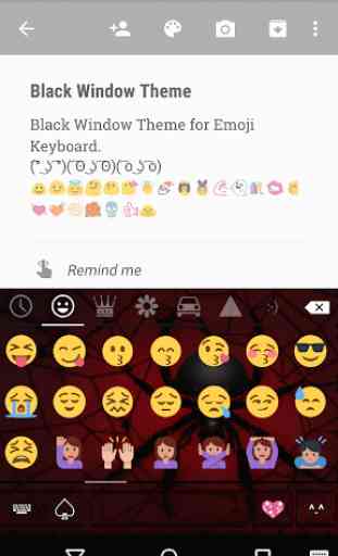 Black Widow Emoji Keyboard 2