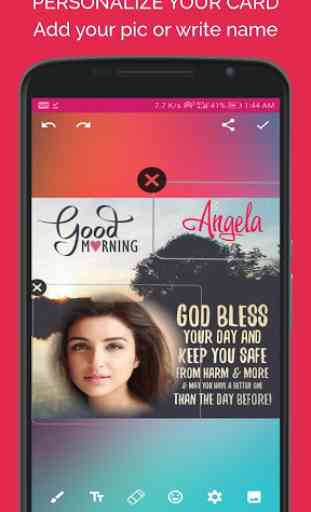 Greeting Photo Editor- Photo frame and Wishes app 4