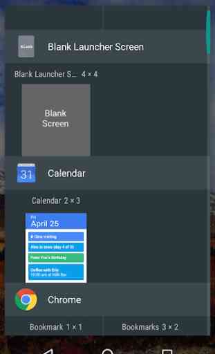 Blank Launcher Screen Widget 3