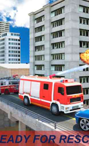 Salvamento de emergência do caminhão de bombeiros 1