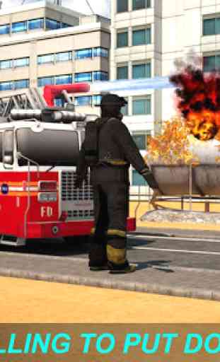 Salvamento de emergência do caminhão de bombeiros 3