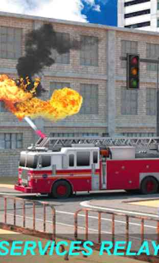 Salvamento de emergência do caminhão de bombeiros 4