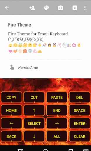 Fire Emoji Keyboard Theme 3