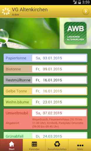AWB Altenkirchen Abfall-App 1