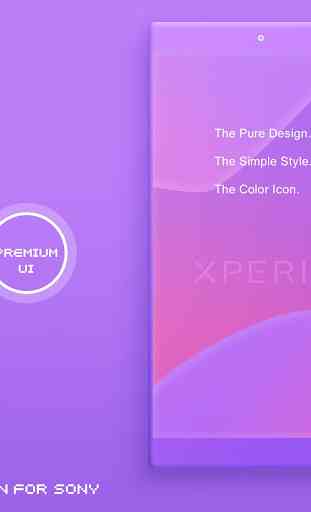 Theme XPERIA ON™ | Be Purple -  1