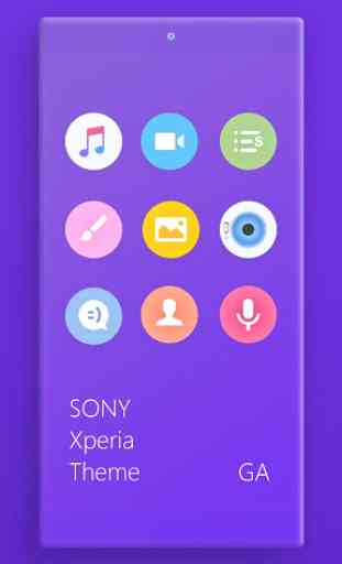 Theme XPERIA ON™ | Be Purple -  2