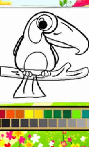 Birds Coloring Book - Desenho e Pintura colorido para miúdos jogos grátis 3
