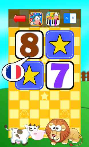 Bebê jogo de jogo - aprender os números em francês 1