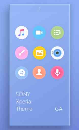 COLOR™ Theme | BLUE - Design For SONY  2