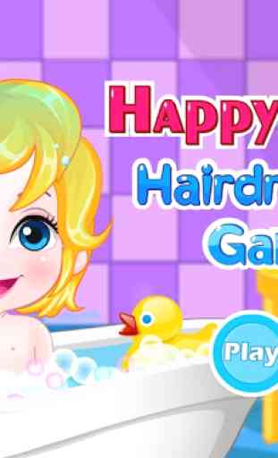 feliz jogo cabeleireiro bebê 2