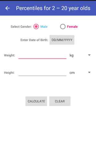 BMI Percentiles Calculator 2