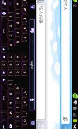 GO Keyboard Neon theme(Pad) 2
