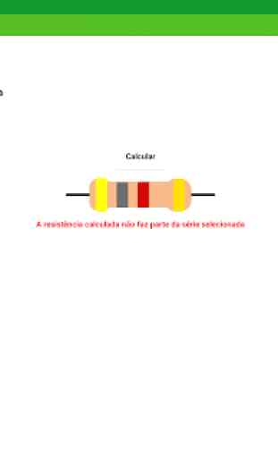 Cálculo de resistores de código de cores 4