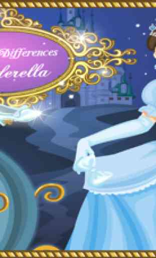 Cinderella Find the Differences - Conto de fadas jogo de puzzle para crianças que gostam princesa Cinderela 1