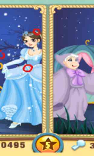 Cinderella Find the Differences - Conto de fadas jogo de puzzle para crianças que gostam princesa Cinderela 2