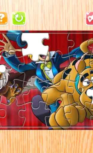 desenho animado Enigma - serra de vaivém quebra-cabeças Box para Scooby Doo - miúdos criança e pré-escolar Aprendizagem Jogos 4