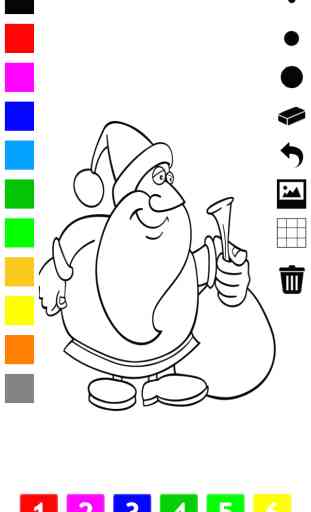Livro para colorir de Natal para as crianças: com muitas fotos como Papai Noel, boneco de neve, duendes e presentes. Jogo para aprender: como desenhar uma imagem 2