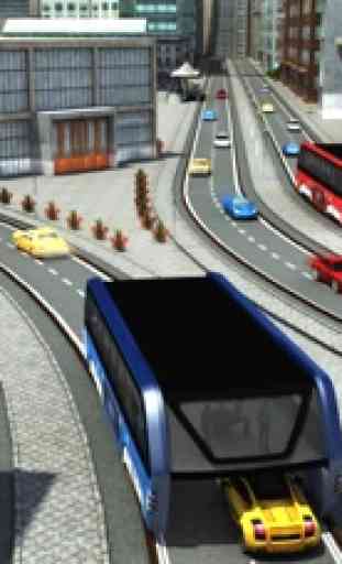 China Cidade Elevado Ônibus Dirigindo 3D Simulador 2