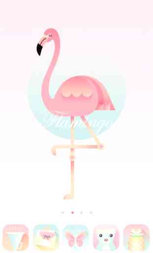 Flamingo  GO Launcher Theme 2