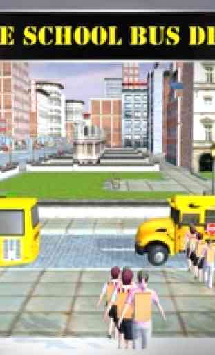 Motorista de ônibus escolar 3D Sim mestre 1