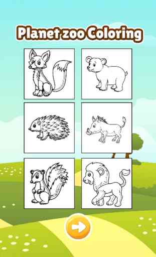 Planet of zoo animal coloring book games for kids 2