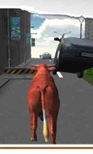 3D Touro Simulator - Simulador de animais irritado e cidade jogo de simulação de destruição 2