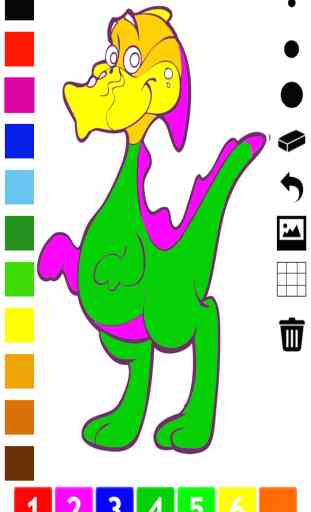Ativo Livro para colorir de dinossauros para crianças: jogo para aprender a pintar com dinos 1