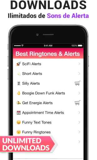 Melhores Toques de Telemóvel e Sons de Alerta de 2015 para iPhone (5 Apps em 1) 2