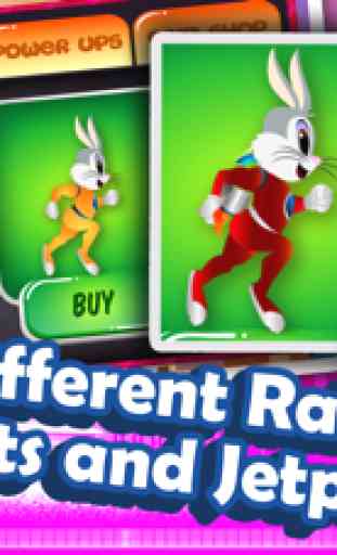 A Super Hero Rabbit Dash Jump Flying Fun Race Game 3