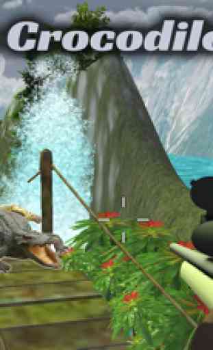 Alligator Attack 3D: Desafio da caça mortal 2