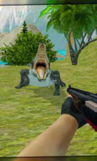 Alligator Attack 3D: Desafio da caça mortal 3