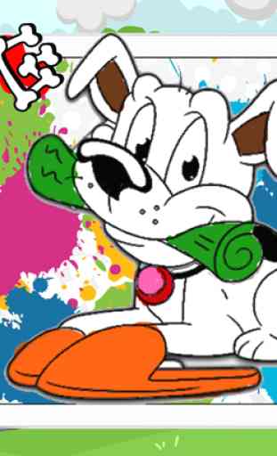Cães & Cão coloração Desenho Jogos Educativos free 4