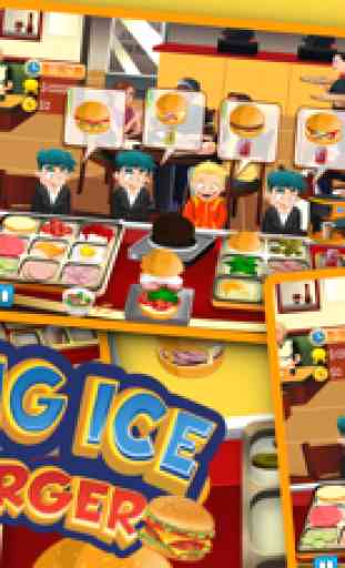 Cozinhar Hamburger Ice - Jogos Maker Food Burger 3
