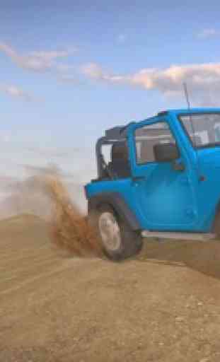 Deserto de 4x4 Offroad Jeep Safari - condução em 3 4