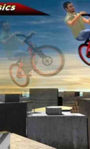 Extremo Cidade Rooftop Bicicleta Rider Stunts 2