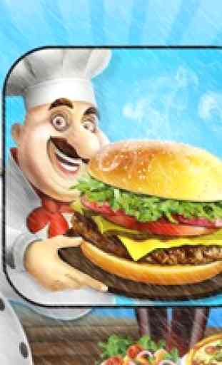 fabricante de hambúrguer jogo de cozinha comida 3d 4