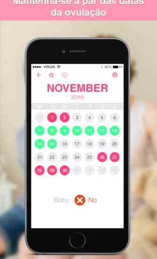 Fertilidade & gravidez calendário mensal 3