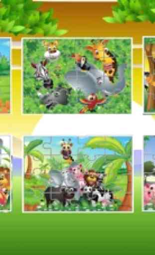 Puzzle de animais jogos para crianças de 4 anos 2